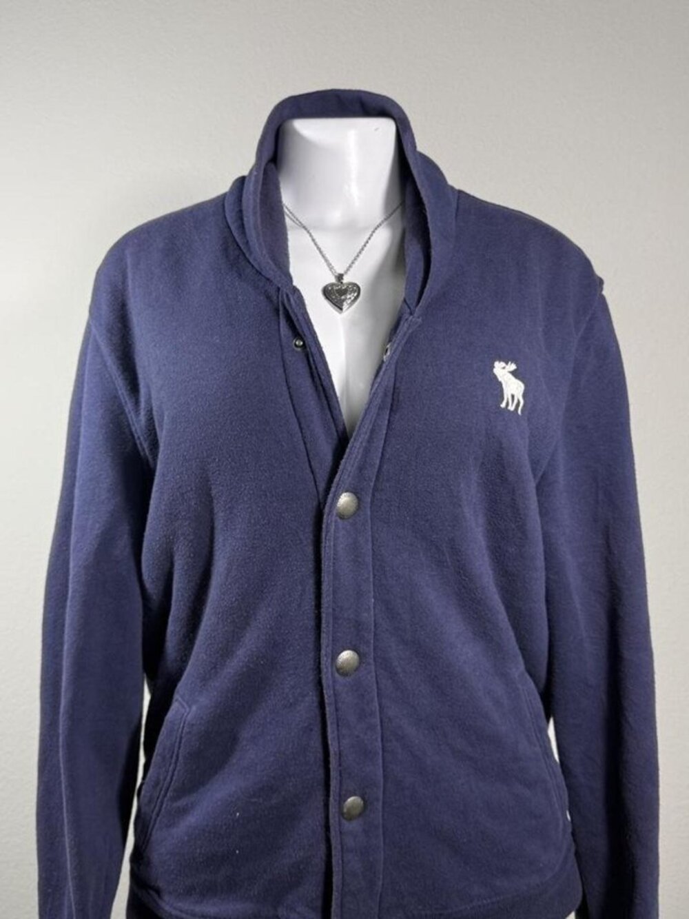 Abercrombie & Fitch hoodie sherpa lined snap front XL